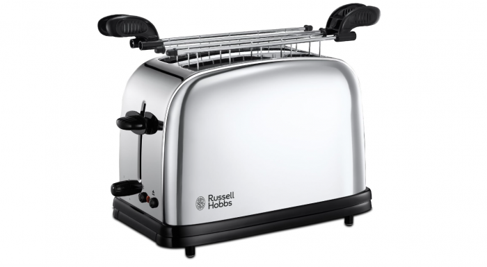 Prajitor de paine Russell Hobbs Chester 23310-57, 2 felii, temperatură reglabilă, Argintiu [1]