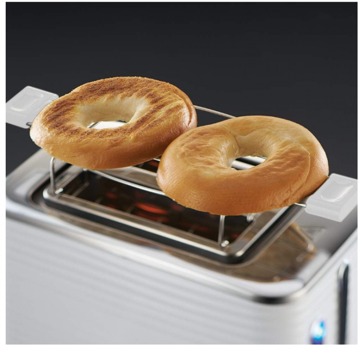 Prajitor de paine Russell Hobbs Inspire White 24370-56, 1050 W, 2 felii, Alb/Crom [8]