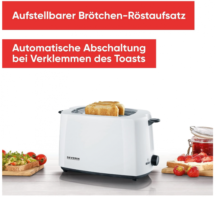 Prajitor de pâine Severin AT 2286, 700 W, alb/negru [2]