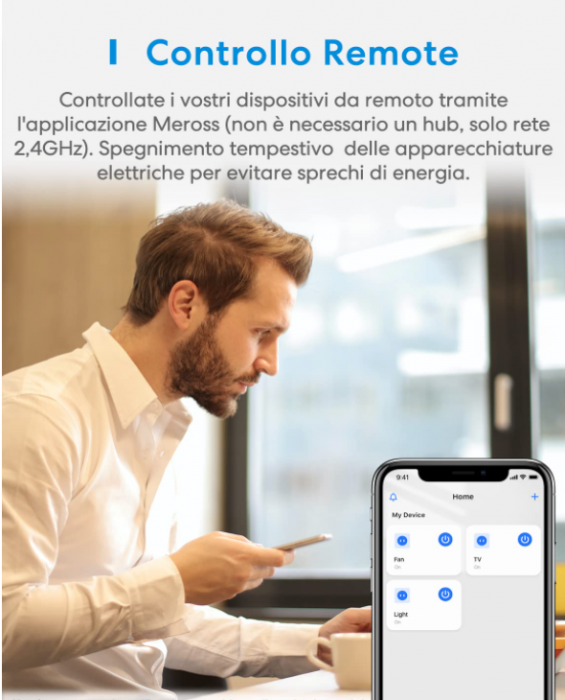 Priză inteligentă Meross WiFi, telecomandă APP, 16A 3840W, tip L, pachet de 3 [4]