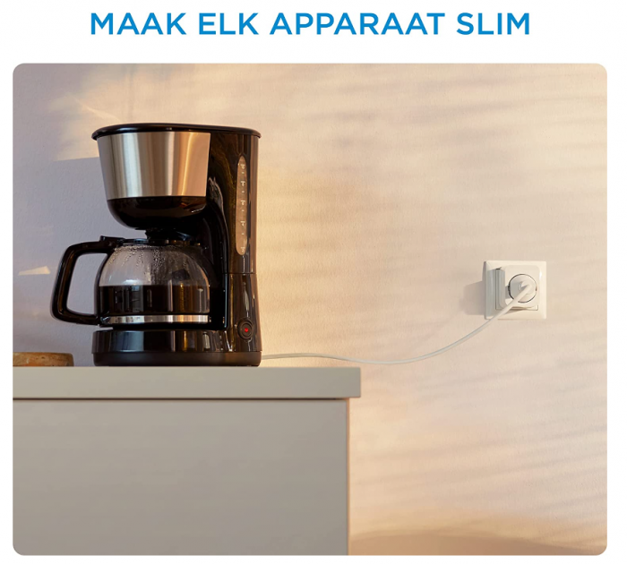 Priza inteligenta WiZ Wi-Fi, controlat prin aplicație, alb [7]