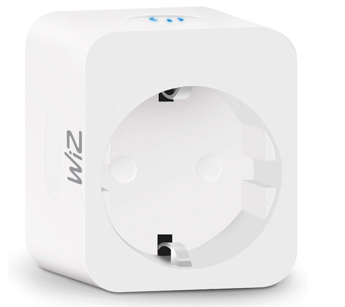 Priza inteligenta WiZ Wi-Fi, controlat prin aplicație, alb [2]