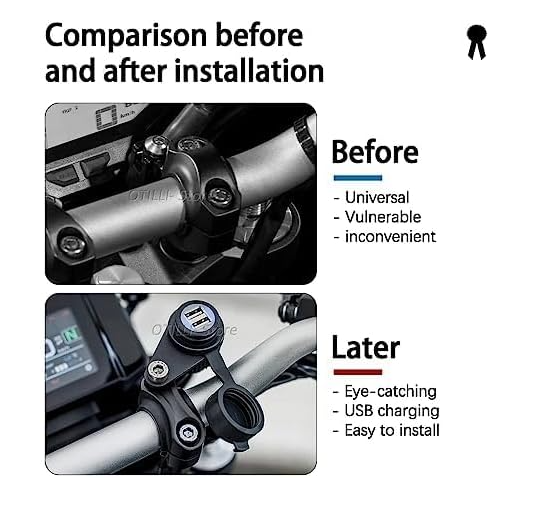 Priza USB pentru motociclete 12V DV, 2 porturi, pentru Yamaha Tracer MT-07 MT-09 SP FZ-09 FZ-07 XSR 700 900 [7]