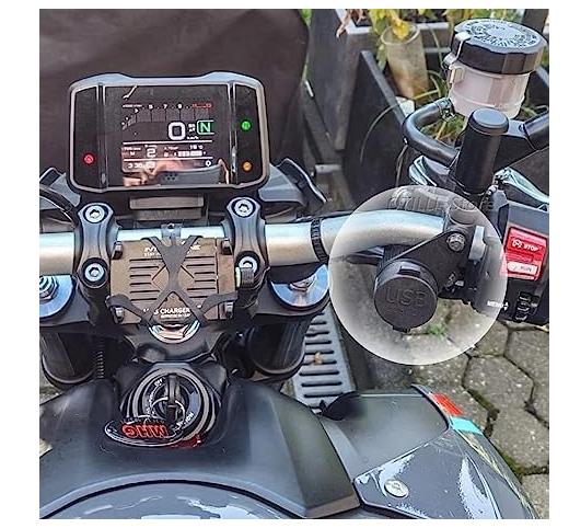Priza USB pentru motociclete 12V DV, 2 porturi, pentru Yamaha Tracer MT-07 MT-09 SP FZ-09 FZ-07 XSR 700 900 [5]