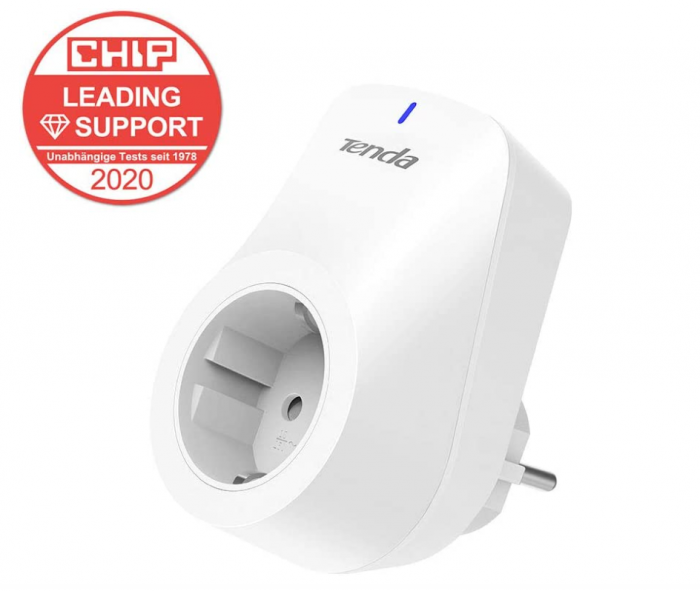 Priză Wi-Fi inteligentă Tenda Beli SP, control vocal, alb [3]