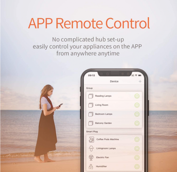 Priză Wi-Fi inteligentă Tenda Beli SP, control vocal, alb [5]