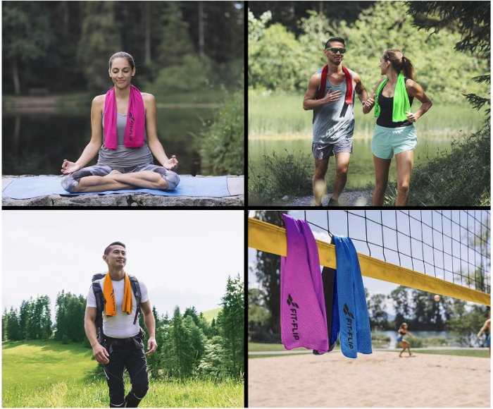 Prosop de sport din microfibră Fit-Flip, 100 x 30 cm [5]