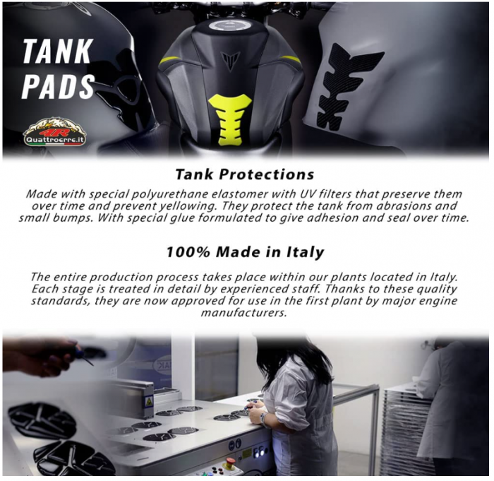 Protectie rezervor/tank pad moto 4R Quattroerre.it 18200 pentru Ducati Scrambler [4]