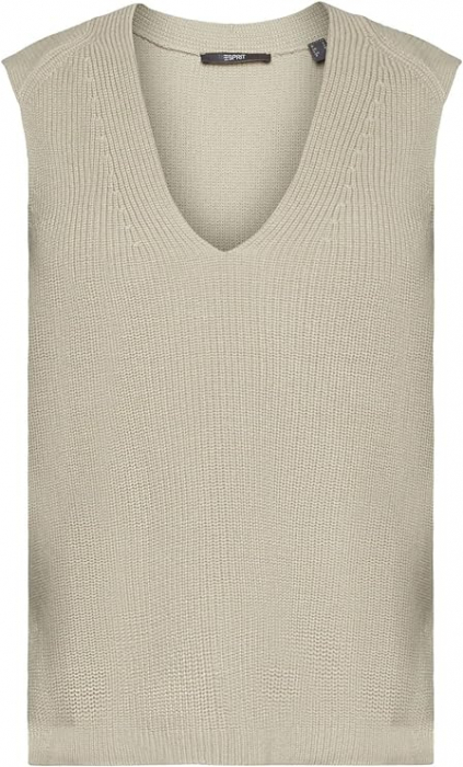Pulover tip Vestă Esprit Collection cu decolteu în V, tricotat, Marimea S [4]