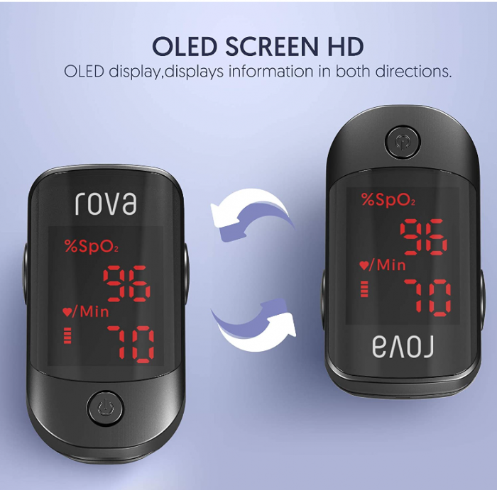 Pulsoximetru Rova, Oximetru pentru vârful degetului, Monitor de ritm cardiac [5]