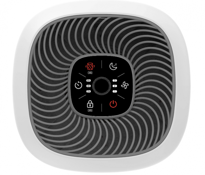 Purificator de aer Amazon Basics, 12 m², filtre de aer True HEPA și Advance Carbon, CADR 100 m³/h [3]