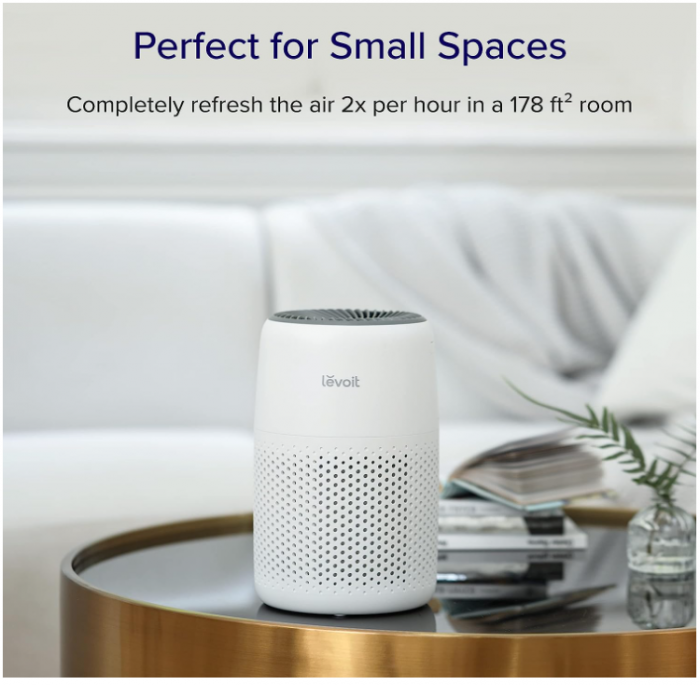 Purificator de aer LEVOIT, Filtru HEPA, cu aromoterapie, 3 viteze, 25 dB, alb [10]