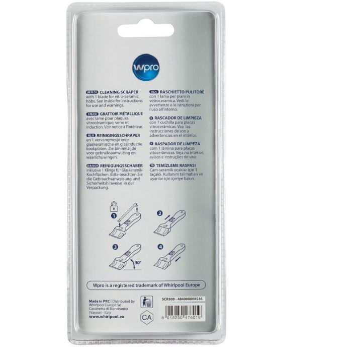 Racleta de curatat pentru plita vitroceramica, WPRO 484000008546 [2]