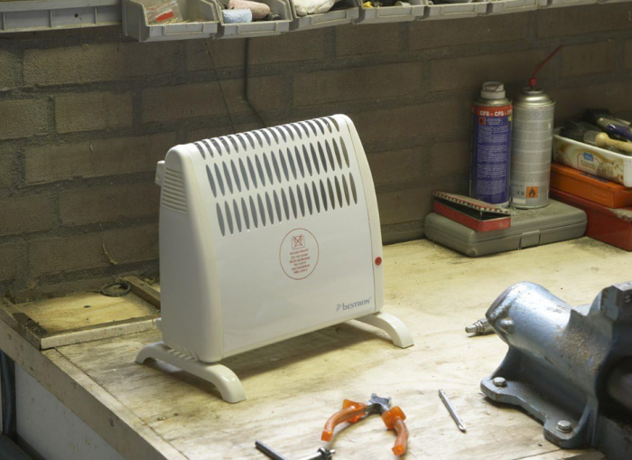 Radiator electric Bestron, aparat de incalzire cu termostat, IP24, 400 wați, alb [5]