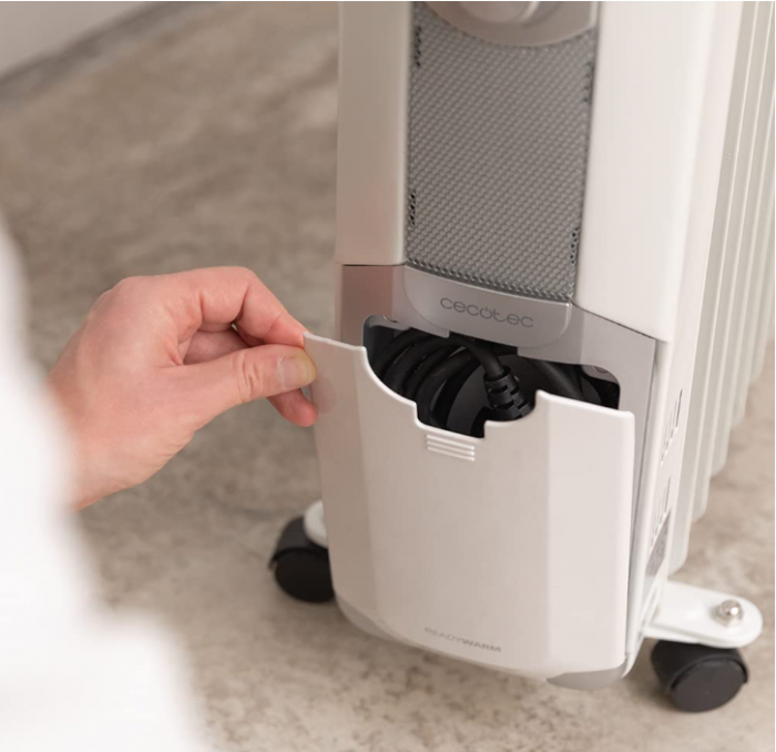 Radiator electric cu ulei Cecotec ReadyWarm 11000 Space, 2500 W, 3 nivele, roti, 25 m² [9]