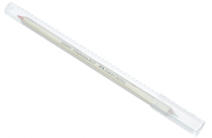 Radiera tip Creion Faber-Castell 185712 Double Ended Perfection Eraser, bej [2]