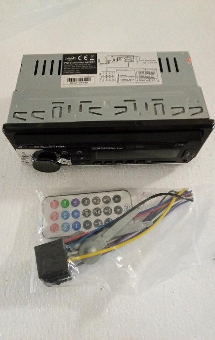 Radio MP3 player auto PNI Clementine 8428BT, 4x45w, 1 DIN cu SD, USB, AUX, RCA, Bluetooth [2]