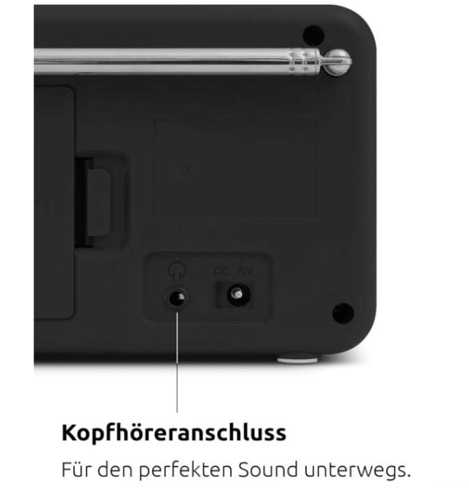 Radio portabil TechniSat Viola 2 cu internet, alb/negru [7]