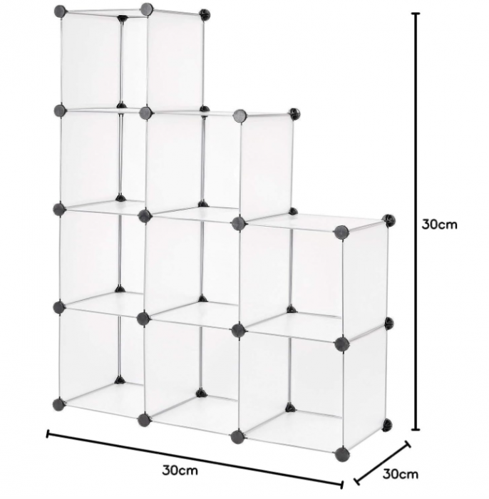 Raft pentru pantofi Dibea, organizator cu 9 compartimente [8]