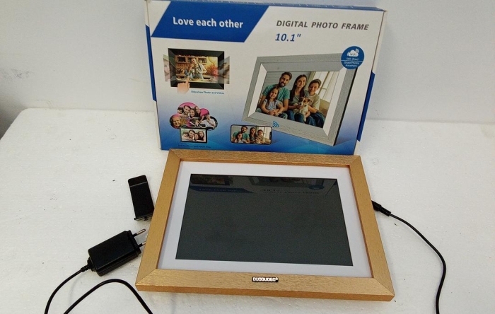 Ramă foto digitală Wi-Fi, 10 inch, ecran tactil, memorie de 16 GB, auriu [2]