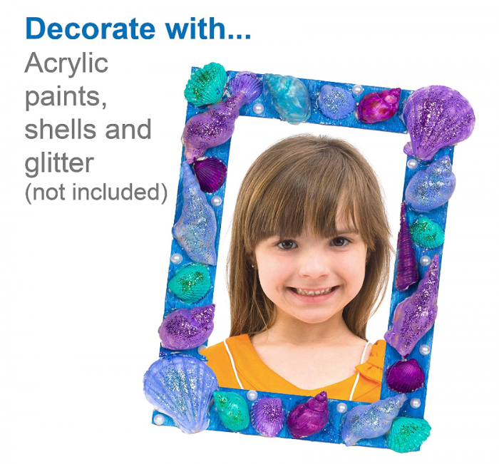 Rame foto din lemn Baker Ross ET128, pachet de 4, pentru a fi decorate, pictate de copii [6]