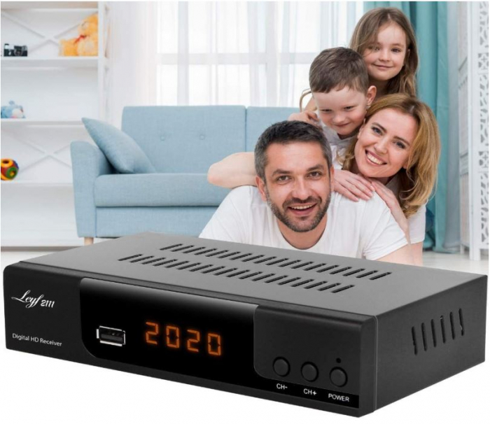 Receptor digital pentru televiziune digitala prin cablu Hd-line, DVB-C, negru [7]