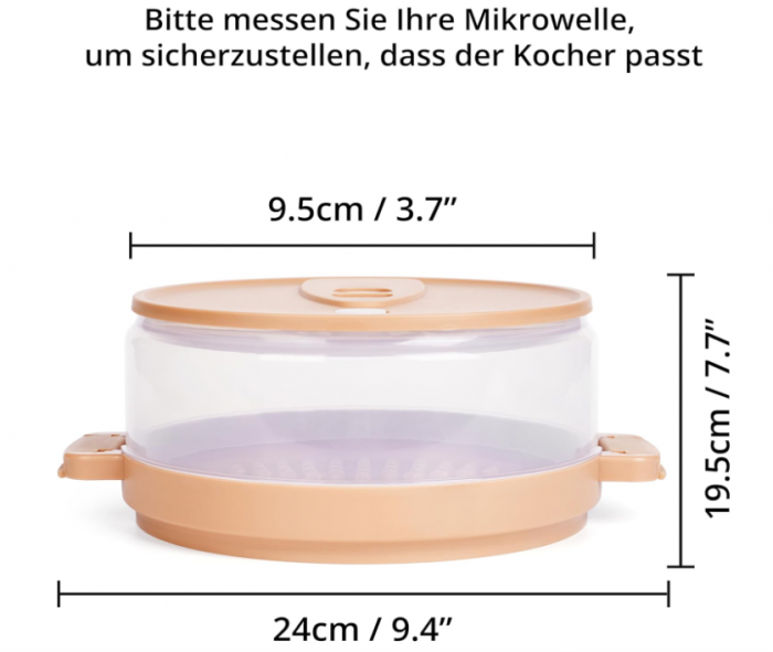 Recipient cuptor microunde pentru gatit cu aburi Winter Shore, fara BPA [6]
