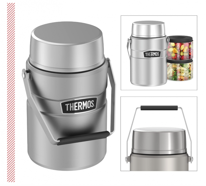 Recipient izolat termic pentru alimente Thermos King JAR 1,20 L, oțel inoxidabil [3]