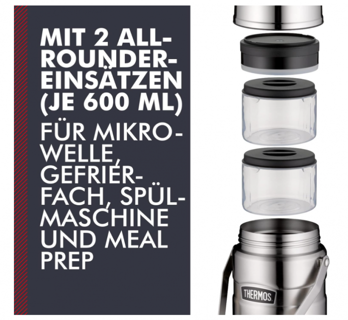 Recipient izolat termic pentru alimente Thermos King JAR 1,20 L, oțel inoxidabil [4]