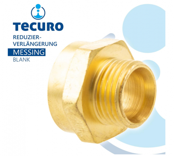 Reductie alama TECURO 1/2" filet exterior, 3/4" filet intern [3]