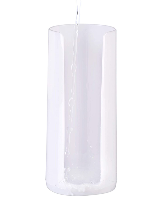 Relaxdays Set de 2 Dozatoare de tampoane de bumbac 17.5 x 7.5 cm, Alb [7]