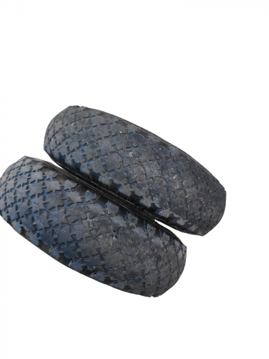 Roată pneumatică Amig pentru roabe sau cărucioare de depozit, jante roșii, Diametru Ø260 x 85 mm, Greutate maxima 150 kg [3]