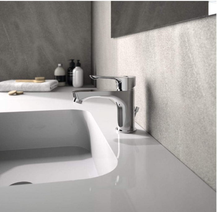 Robinet pentru chiuvetă Ideal Standard BC647AA Alpha cu scurgere din metal cromat [2]