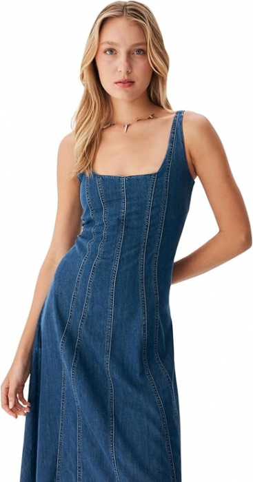Rochie casual denim LTB Jeans Marcelina, albastru, S [5]