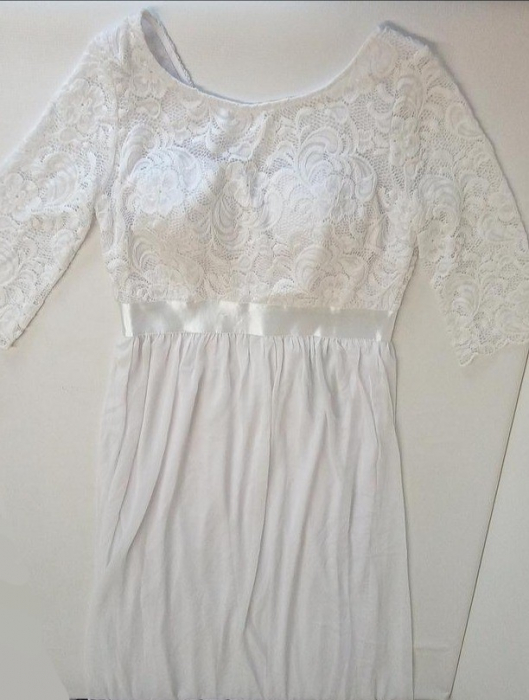 Rochie de mireasa pentru femei Ever-Pretty alba, Marimea 38 [2]