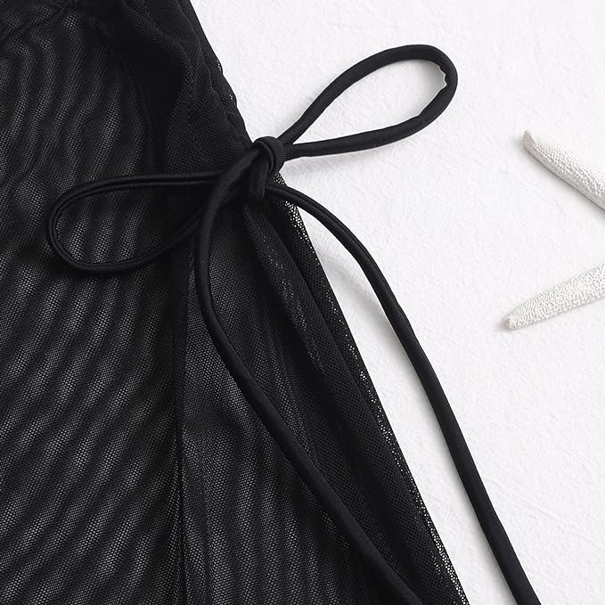 Rochie de plajă pentru bikini Kielsjajd, neagră, L [5]