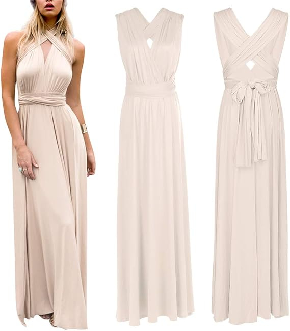 Rochie de seară elegantă IMEKIS, fără mâneci, decolteu în V, XS [2]