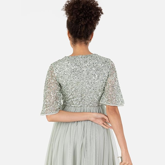 Rochie de seară Maya Deluxe, rochie de nuntă cu decolteu în V, 40 [6]