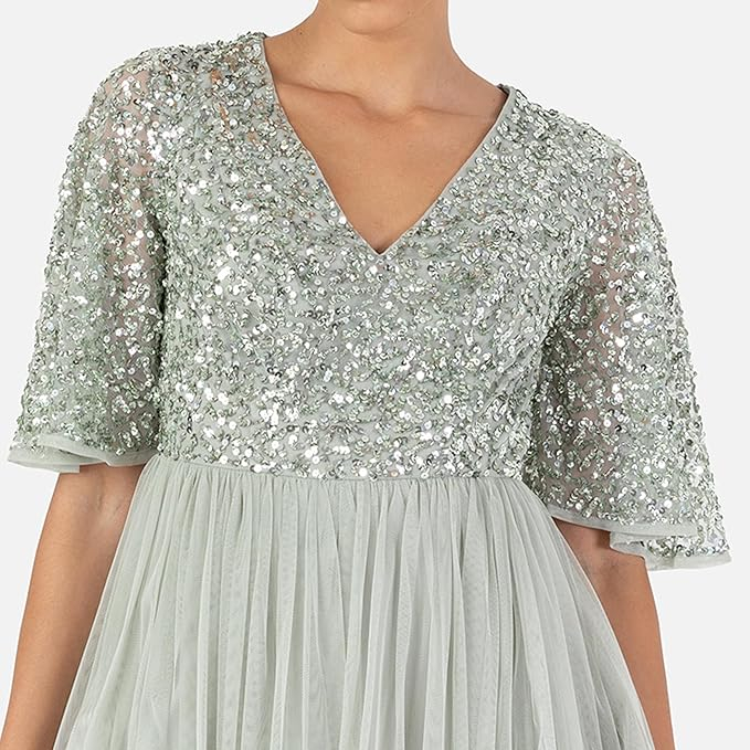 Rochie de seară Maya Deluxe, rochie de nuntă cu decolteu în V, 40 [3]