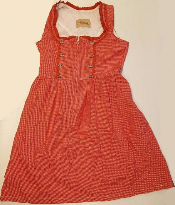 Rochie Dirndl Amelie pentru femei, Almwelt, rosu, marime 42 [2]