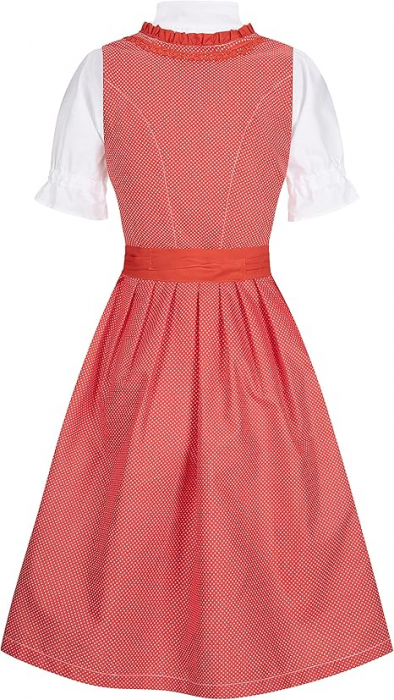 Rochie Dirndl Amelie pentru femei, Almwelt, rosu, marime 42 [6]