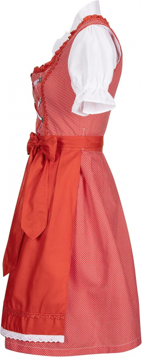 Rochie Dirndl Amelie pentru femei, Almwelt, rosu, marime 42 [7]