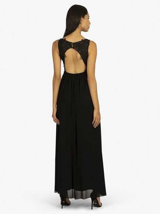 Rochie lunga dama, APART Fashion, neagră, 40 [3]
