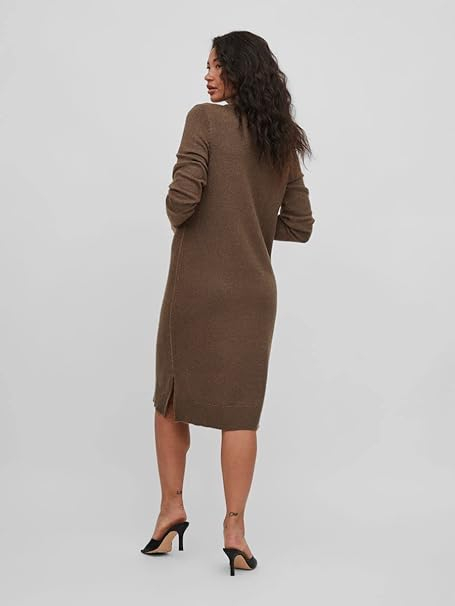 Rochie midi de damă Vila Viril cu decolteu rotund, Marimea L [7]