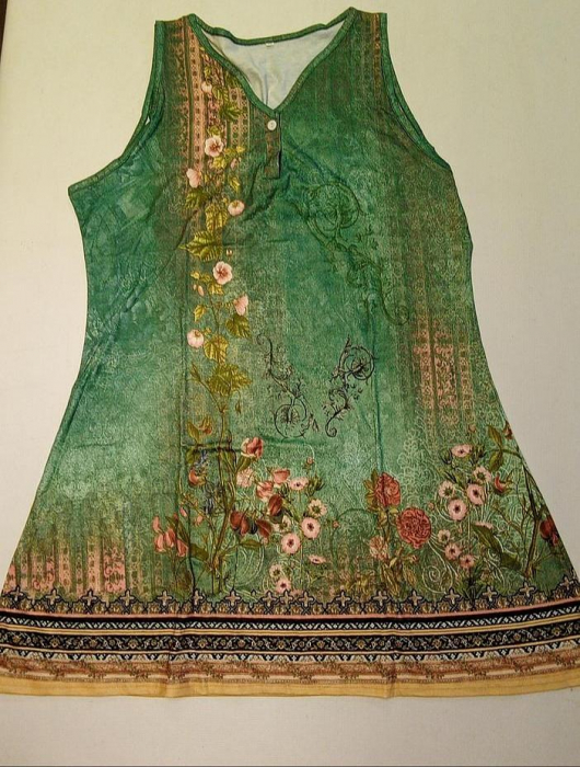 Rochie mini de vara Chvity, fara maneci, model floral, XXL [2]