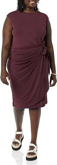 Rochie pentru femei Amazon Essentials, fara mâneci, cu decolteu rotund, Marimea L [5]