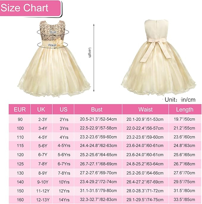 Rochie pentru fetite Discoball, galben/auriu, marime 100, 3-4 ani [3]