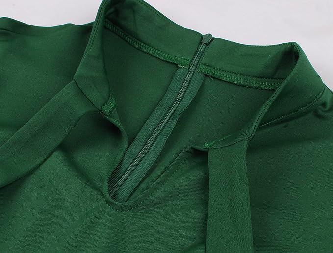 Rochie vintage pentru femei Wellwits, anii 1940, verde, M [5]