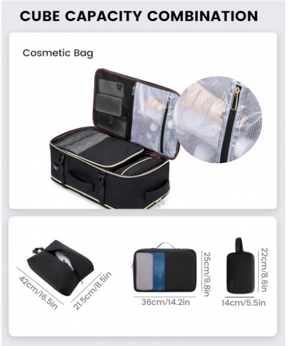 Rucsac de călătorie LOVEVOOK, Bagaj de mână Avion [5]