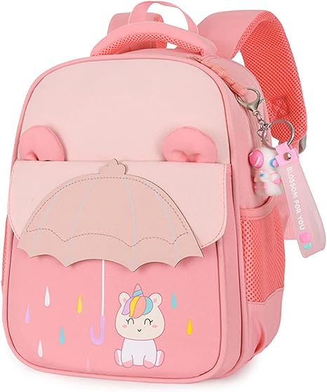 Rucsac de gradinita pentru copii Amythe, 3-7 ani, model cu unicorn, roz [1]